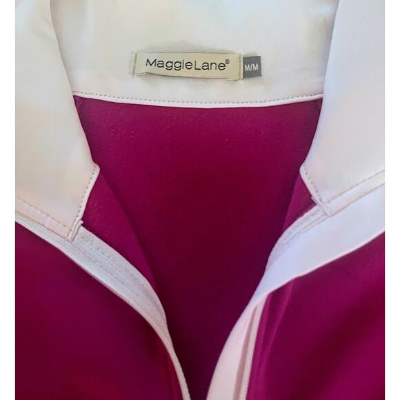 Maggie Lane Pink Full Zip Athletic Jacket Size Medium - Picture 4 of 4